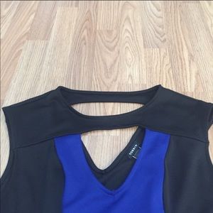 torrid Tops - NWT Torrid Black&Blue Color Block Scuba Top torrid Tops - NWT Torrid Black&Blue Color Block Scuba Top